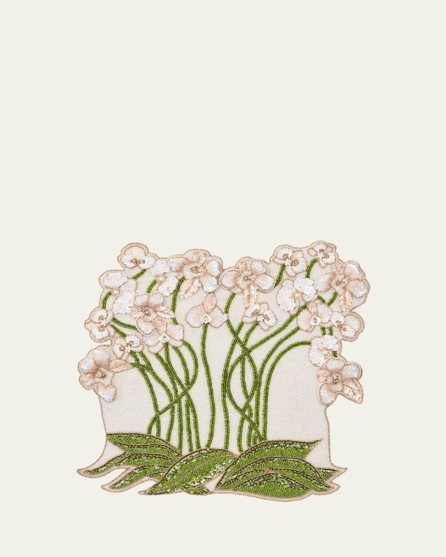 Orchid Beaded Placemat